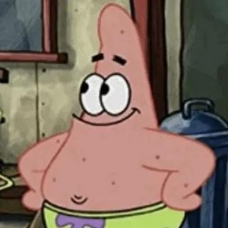 ✨ Patrick Star Spongebob Squarepants 만화, 뚱이, 스폰지밥, 니켈로디언, 캐릭터 telegram sticker
