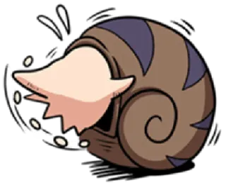 🙈 Schnecke, Cartoon, Tier, Schale telegram sticker