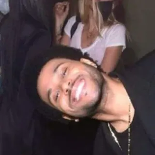 🙃 The Weeknd singer, celebrity, musician, artist, portrait telegram sticker