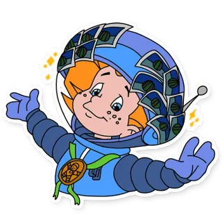 👨‍🚀 astronauta, desenho animado, espaço, capacete, fato telegram sticker