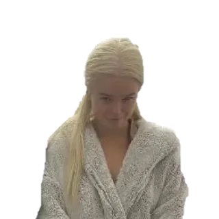 😍 Frau, blond, Robe, Person, Porträt whatsapp sticker