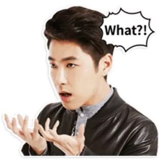 ❗ What?! surprise, confusion, question, expression, man, shocked telegram sticker