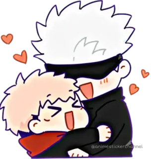 🥰 @animestickerchannel Anime, Autocollant, Dessin animé, Câlin, Mignon, Coeurs telegram sticker