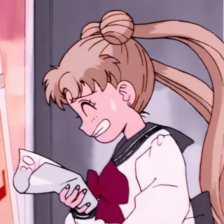 😓 Sailor Moon anime, manga, sailor moon, usagi tsukino, magical girl telegram sticker