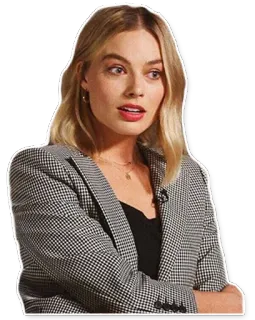 🙎‍♀️ Margot Robbie actrice, célébrité, femme, cheveux blonds whatsapp sticker