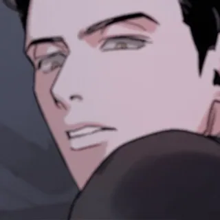 😎 мужчина, аниме, портрет, искусство, рисунок telegram sticker