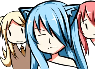 😑 Animé, Dessin animé, Personnages, Mignon, Manga whatsapp sticker