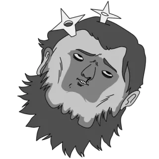 💀 Ninja, Shuriken, Desenho animado, Luta telegram sticker
