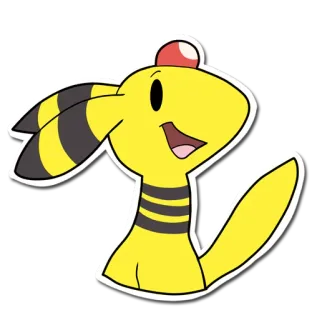 😃 Ampharos Pokemon pokemon, ampharos, elétrico, fofo, desenho animado telegram sticker