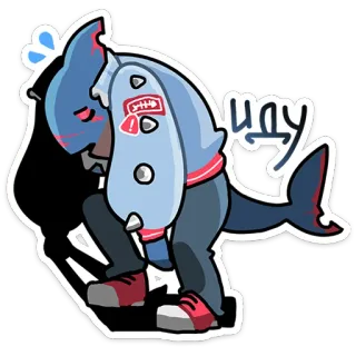 ⭐ Lily Rekin, Kreskówka, Postać, Smutny, Przygnębiony, Słodki telegram sticker