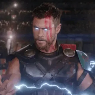 ⚡️ Thor Thor, Marvel, Superheld, Blitz, Avenger, Donnergott telegram sticker