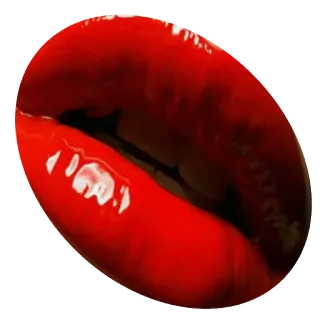 💋 lips, red, glossy, mouth telegram sticker