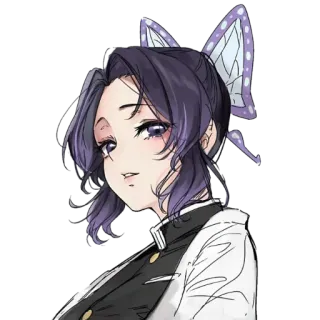 🧚‍♀ Shinobu Kocho Demon Slayer anime, demon slayer, shinobu kocho, manga, character telegram sticker
