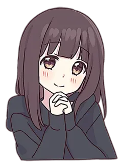 😊 anime girl, cartoon, cute, kawaii, manga telegram sticker