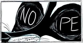 ❌ NOPE tidak, nope, penolakan, negatif, penyangkalan telegram sticker