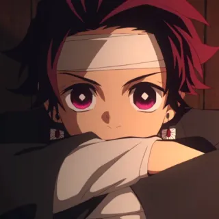 ⚔ Tanjiro Kamado Demon Slayer Anime, Demon Slayer, Tanjiro Kamado, Japanse animatie, Manga, Cartoon telegram sticker