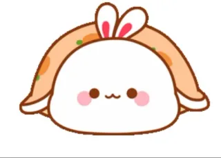 🍼 lindo, kawaii, conejo, animal, pegatina telegram sticker