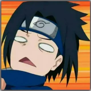😵 Sasuke Naruto Anime, Sasuke, Naruto, Divertido, Dibujos animados telegram sticker