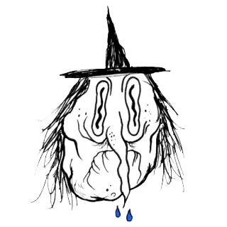 😢 bruxa, Halloween, assustador, desenho animado, magia telegram sticker