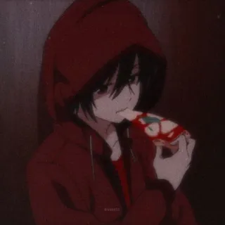 🍫 Аниме, Еда, Пицца, Толстовка, Мультфильм, Персонаж, Манга telegram sticker