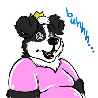 😲 buhhh... cane, principessa, cartone animato, animale, peloso whatsapp sticker