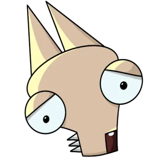 😐 dibujo animado, perro, animal, gracioso, cómico, pegatina telegram sticker