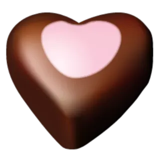 🍫 chocolate, coração, doce, doce, dia dos namorados, sobremesa telegram sticker