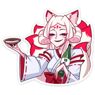 Старшая жрица Кумико @TgSticker telegram stickers