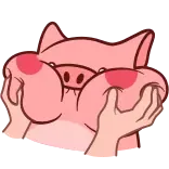 Эмодзи в @Pig_and_friends "Pig Valera stat" (@Mari_Deinos) telegram emojis 🤗