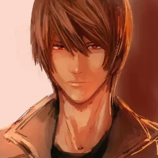 📓 Light Yagami Death Note Аниме, Манга, Смерть, Лайт, Ягами telegram sticker