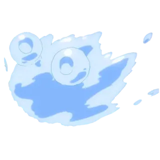 😨 слайм, монстр, синий, желатиновый telegram sticker
