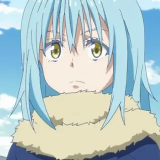 🌟 Rimuru Tempest That Time I Got Reincarnated as a Slime アニメ, スライム, リムル, テンペスト, 異世界, モンスター whatsapp sticker