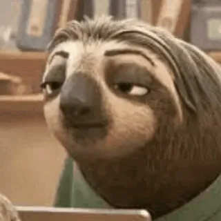💤 Flash Slothmore Zootopia Faultier, Zoomania, Film, animiert, langsam, Tier telegram sticker