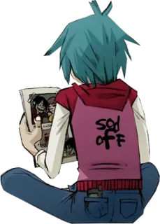 ☹ SOD OFF desenho animado, anime, palavrão telegram sticker