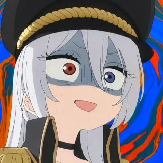 🤕 Anime, Frau, verängstigt, Gesichtsausdruck, Charakter, Porträt telegram sticker