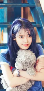 🦋 IU cantor, coreano, celebridade, músico, feminino whatsapp sticker