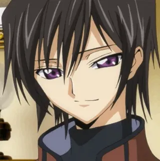 🥀 Lelouch Lamperouge Code Geass 애니메이션, 를르슈, 코드기아스, 만화, 미소 telegram sticker
