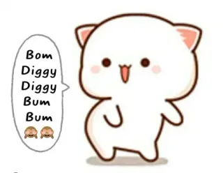 💃 Bom
Diggy
Diggy
Bum
Bum
🙈🙈 mignon, dessin animé, animal, chat, pêche whatsapp sticker