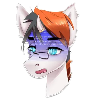 🧐 404 error, page not found, meme, pony, character, internet, computer telegram sticker