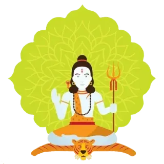 ✨ Shiva hindu, religion, indian, god, spiritual, trident, lord shiva telegram sticker