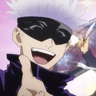 😄 Satoru Gojo Jujutsu Kaisen anime, character, gojo, satoru gojo, jujutsu kaisen, manga telegram sticker