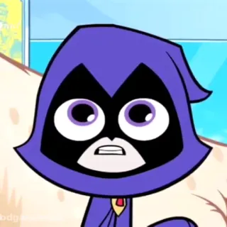 😳 Raven Teen Titans Go! Cartone animato, Teen Titans, Magia, Supereroe, Viola telegram sticker