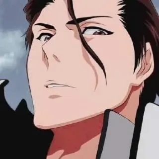 😐 Sosuke Aizen Bleach 애니메이션, 블리치, 아이젠, 아이젠 소스케, 캐릭터 telegram sticker