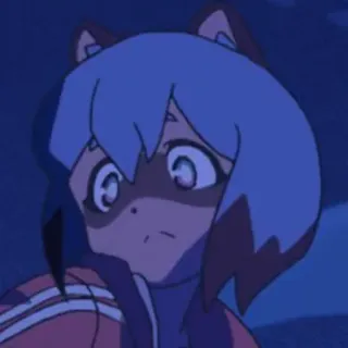 😨 Michiru Kagemori BNA: Brand New Animal Anime, Tanuki, Dziewczyna, BNA, Brand New Animal, Michiru Kagemori telegram sticker