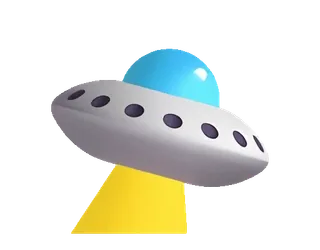 🛸 ufo, astronave, alieno, disco volante, extraterrestre, spazio telegram sticker