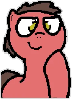 😐 Poni, Dibujos animados, Animal, Caballo, Lindo, Arte digital telegram sticker