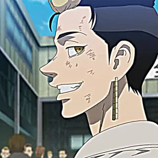 🧟 anime, desenho animado, retrato, personagem, homem telegram sticker