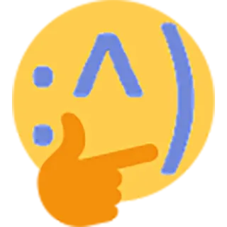 🤔 emoji, thinking, face, pondering telegram sticker