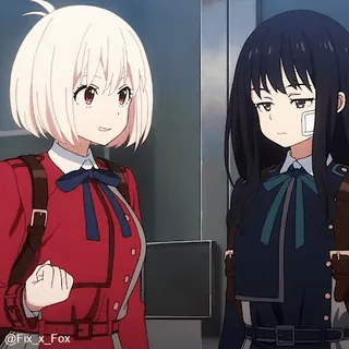 🤗 动漫, 角色, 友谊, 卡通, 女孩, 插画 telegram sticker