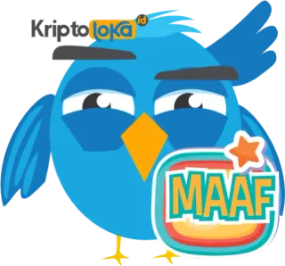😗 MAAF птица, извини, извинения, мультфильм, милый, персонаж, синий whatsapp sticker